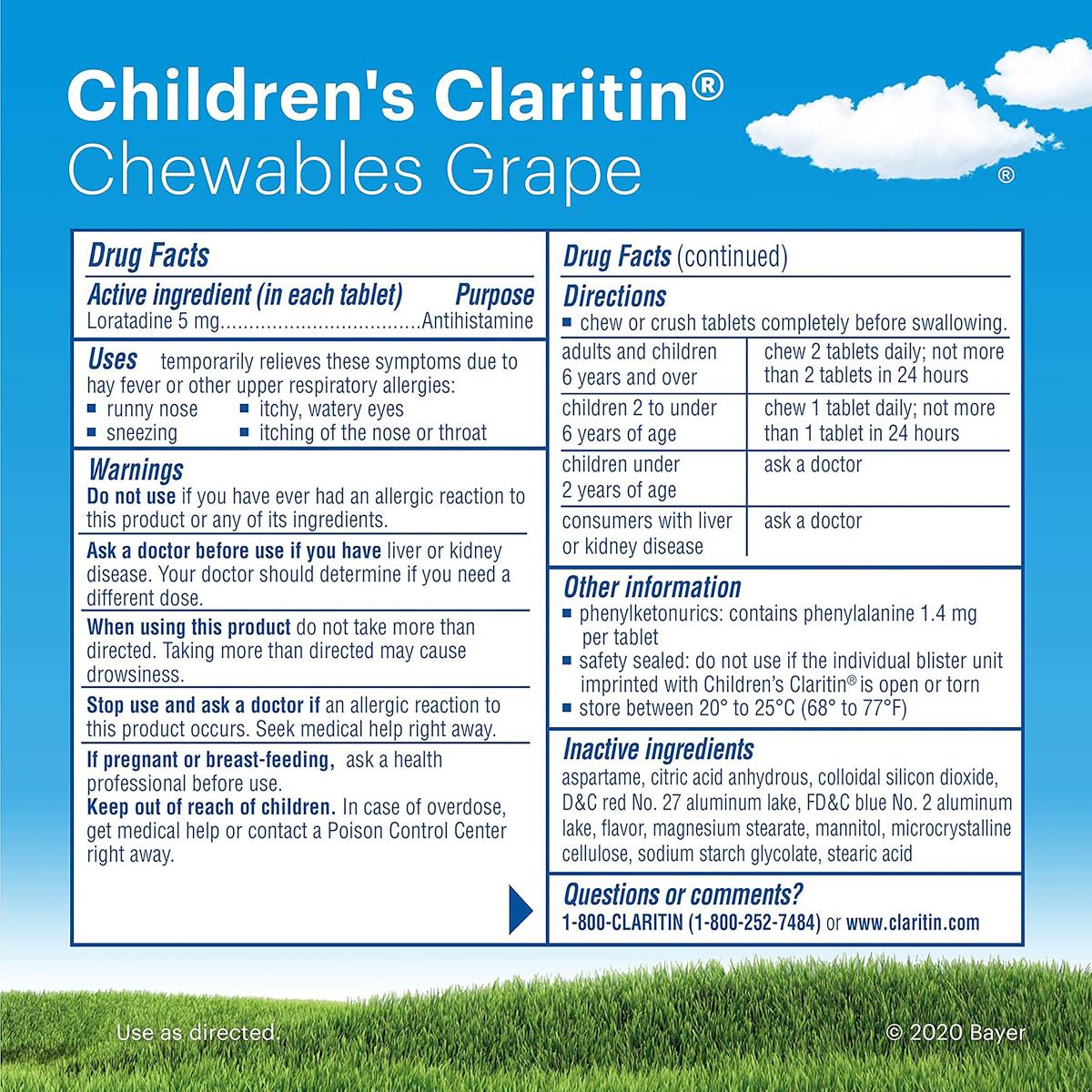 Children's Claritin Non-drowsy Allergy Medication - BeHope