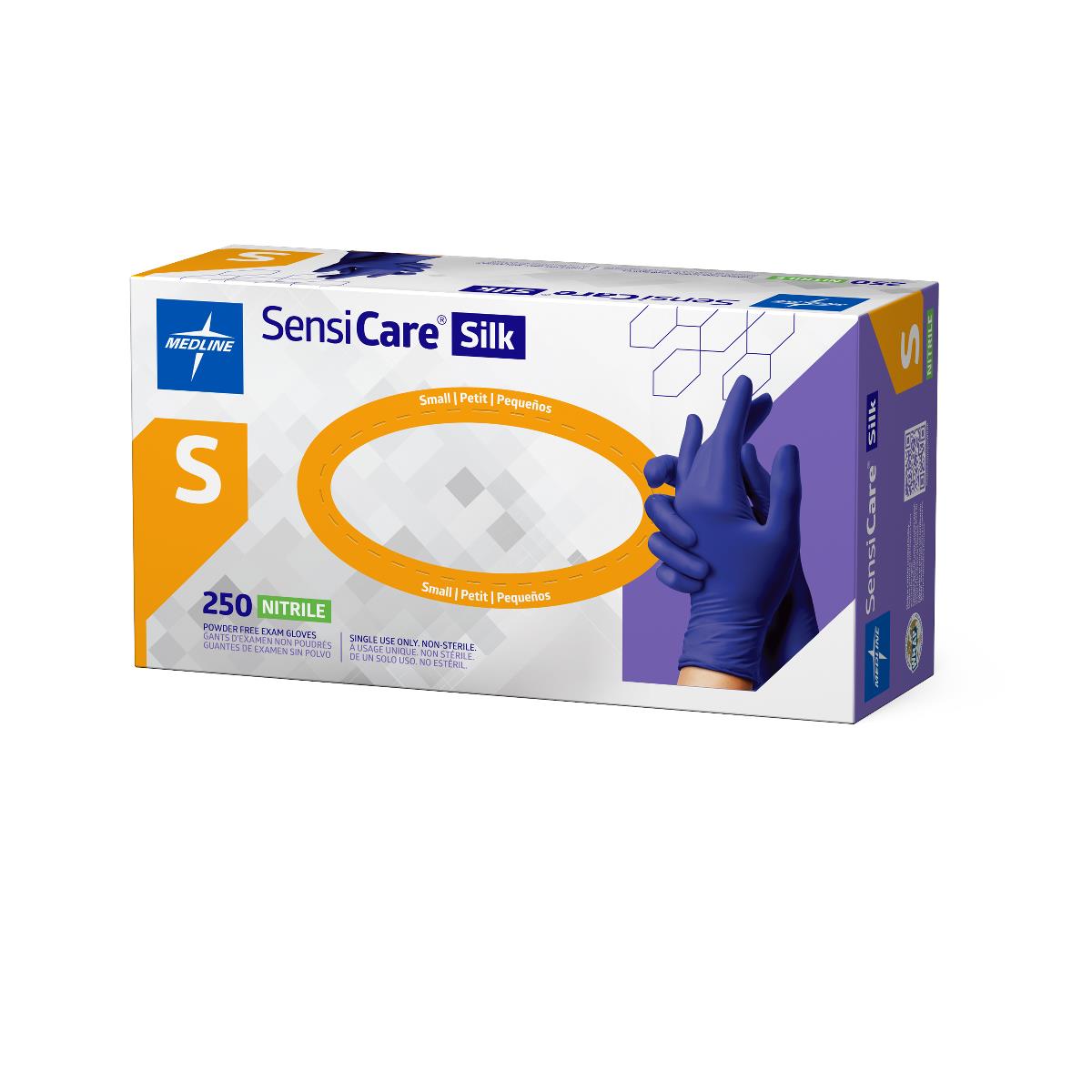 SensiCare Silk Powder-Free Nitrile Exam Gloves