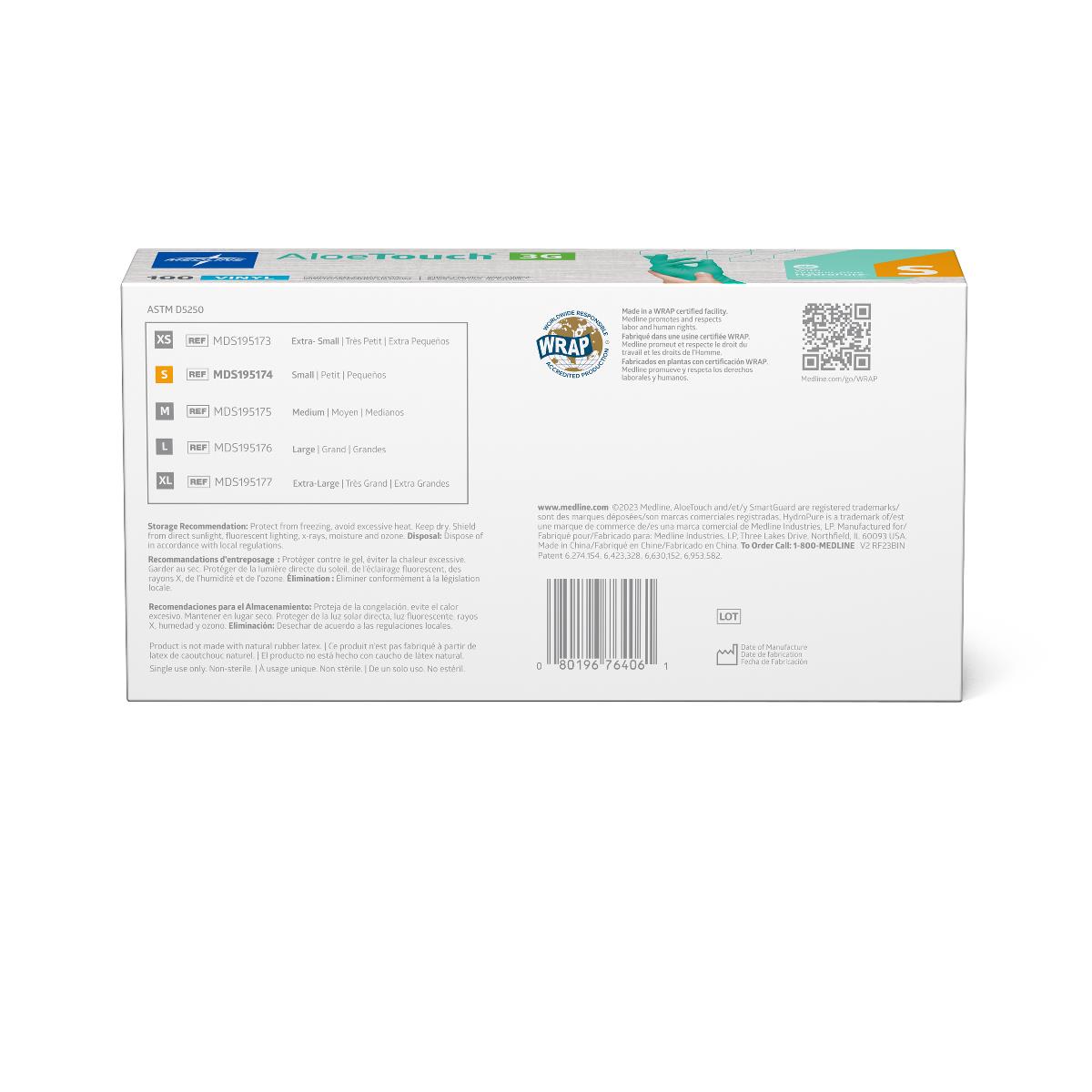 AloeTouch 3G Synthetic Vinyl Exam Gloves