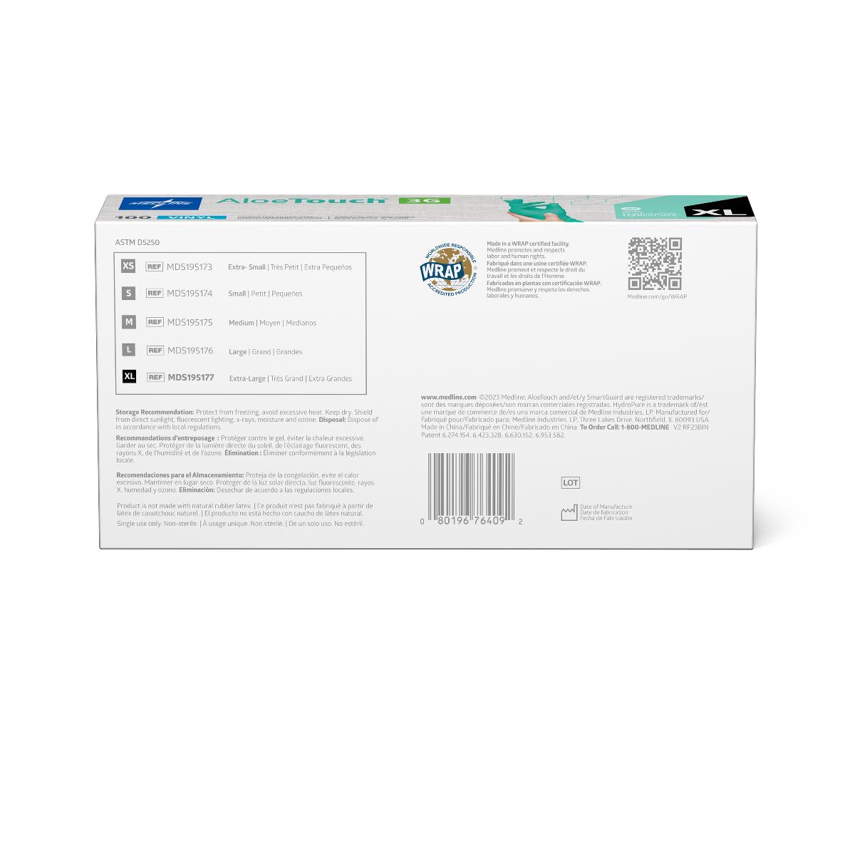 AloeTouch 3G Synthetic Vinyl Exam Gloves