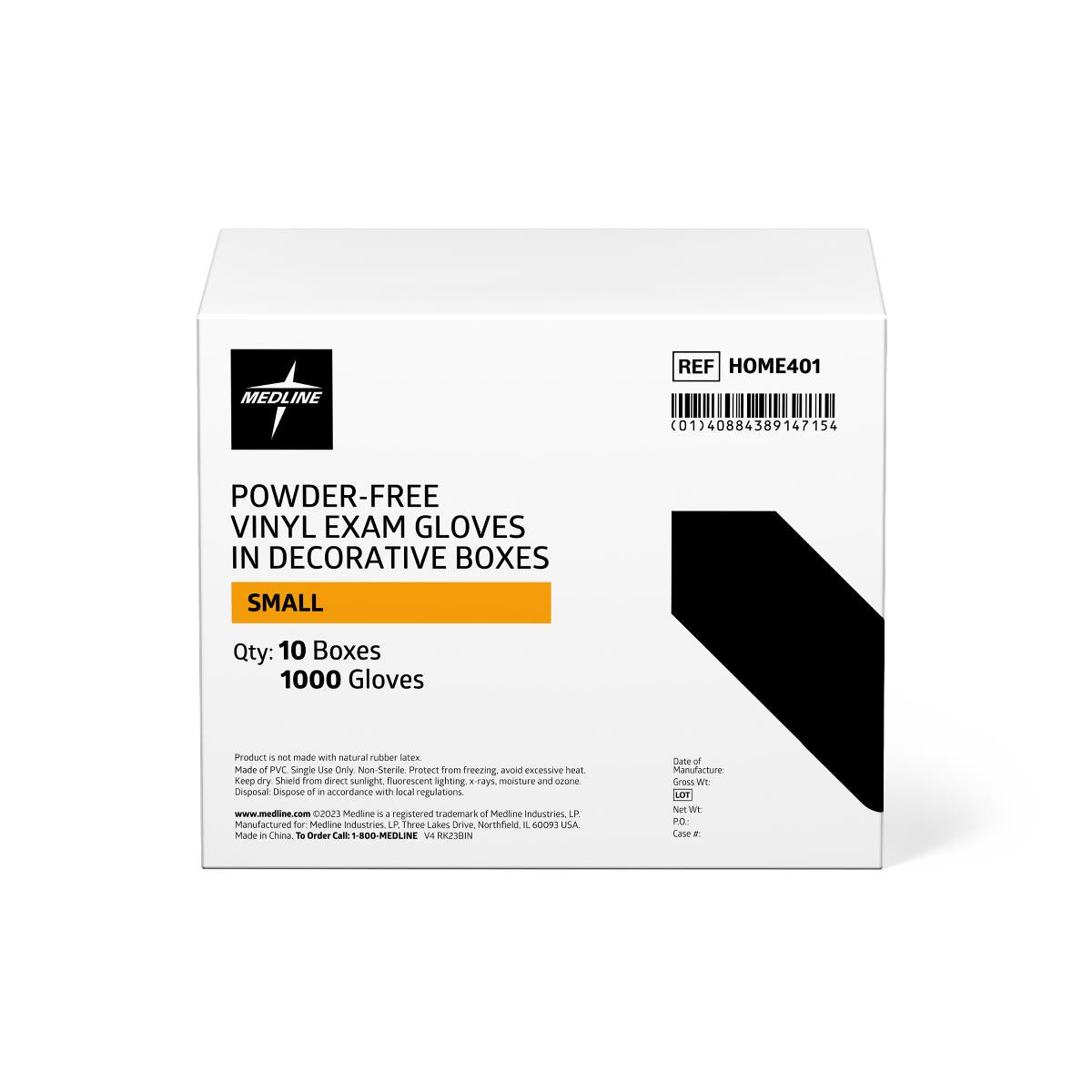 Medline Designer Boxed Vinyl Exam Gloves