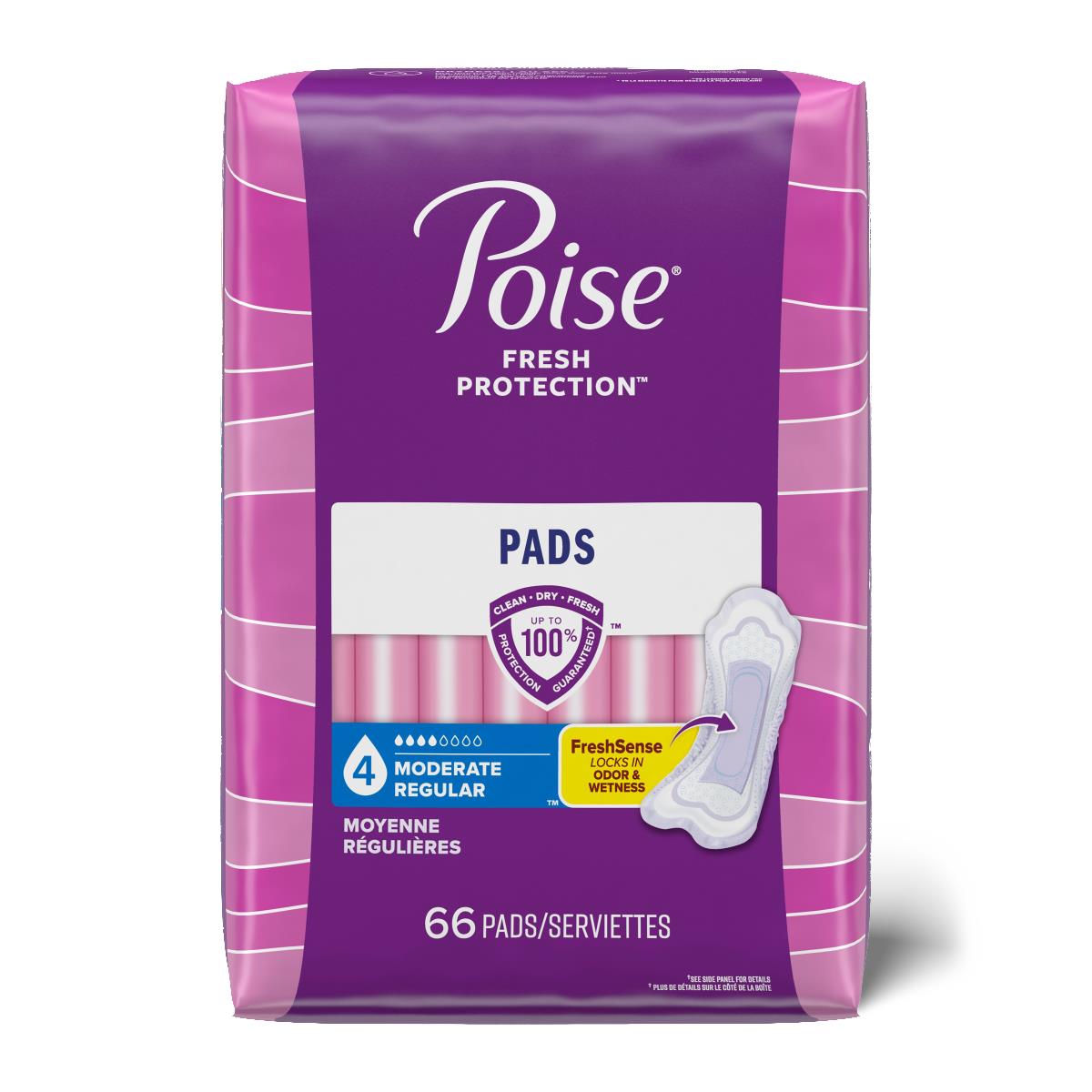 Poise Moderate Absorbency Incontinence Pads