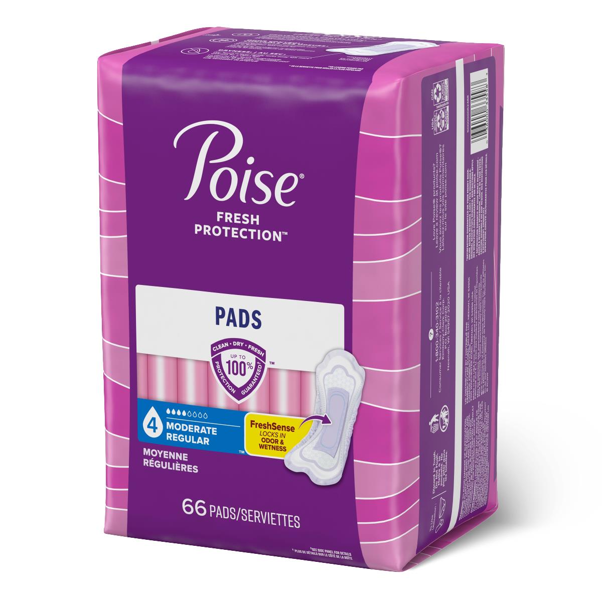Poise Moderate Absorbency Incontinence Pads