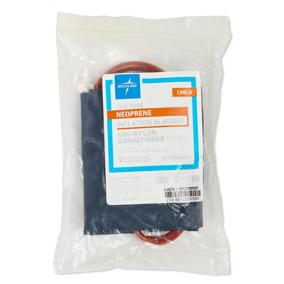 Medline 1-Tube Range Finder Cuffs with Neoprene Inflation Bags
