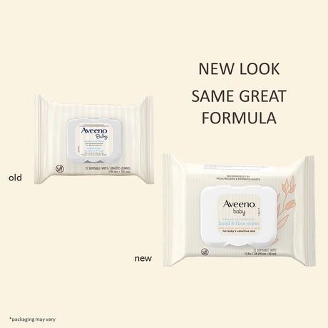 Aveeno Baby Sensitive Skin Hand And Face Wipes - BeHope