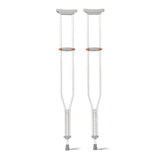 Medline Aluminum Crutches with Red Dot Hand Grip