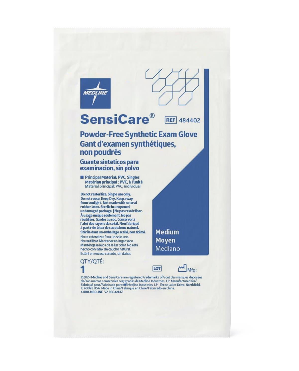 SensiCare Powder-Free Stretch Vinyl Sterile Exam Gloves