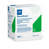 Sensicare powder-free stretch vinyl sterile exam gloves, showing stretch quality.
