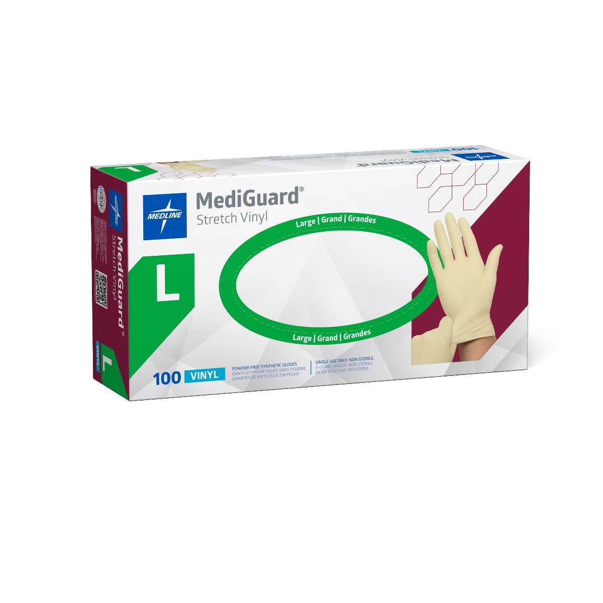 MediGuard Stretch Vinyl Synthetic Exam Gloves