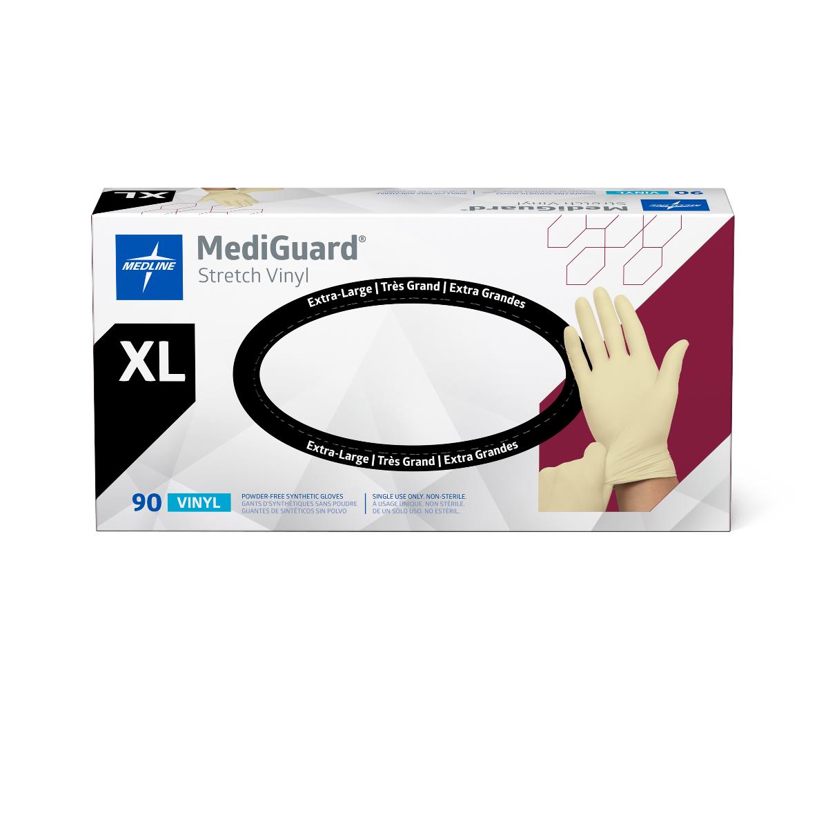 MediGuard Stretch Vinyl Synthetic Exam Gloves