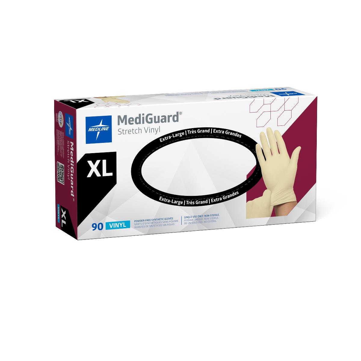 MediGuard Stretch Vinyl Synthetic Exam Gloves