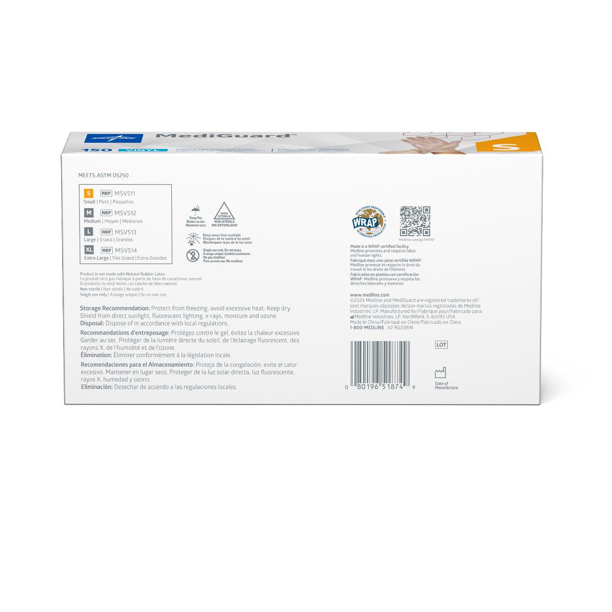MediGuard Vinyl Synthetic Exam Gloves