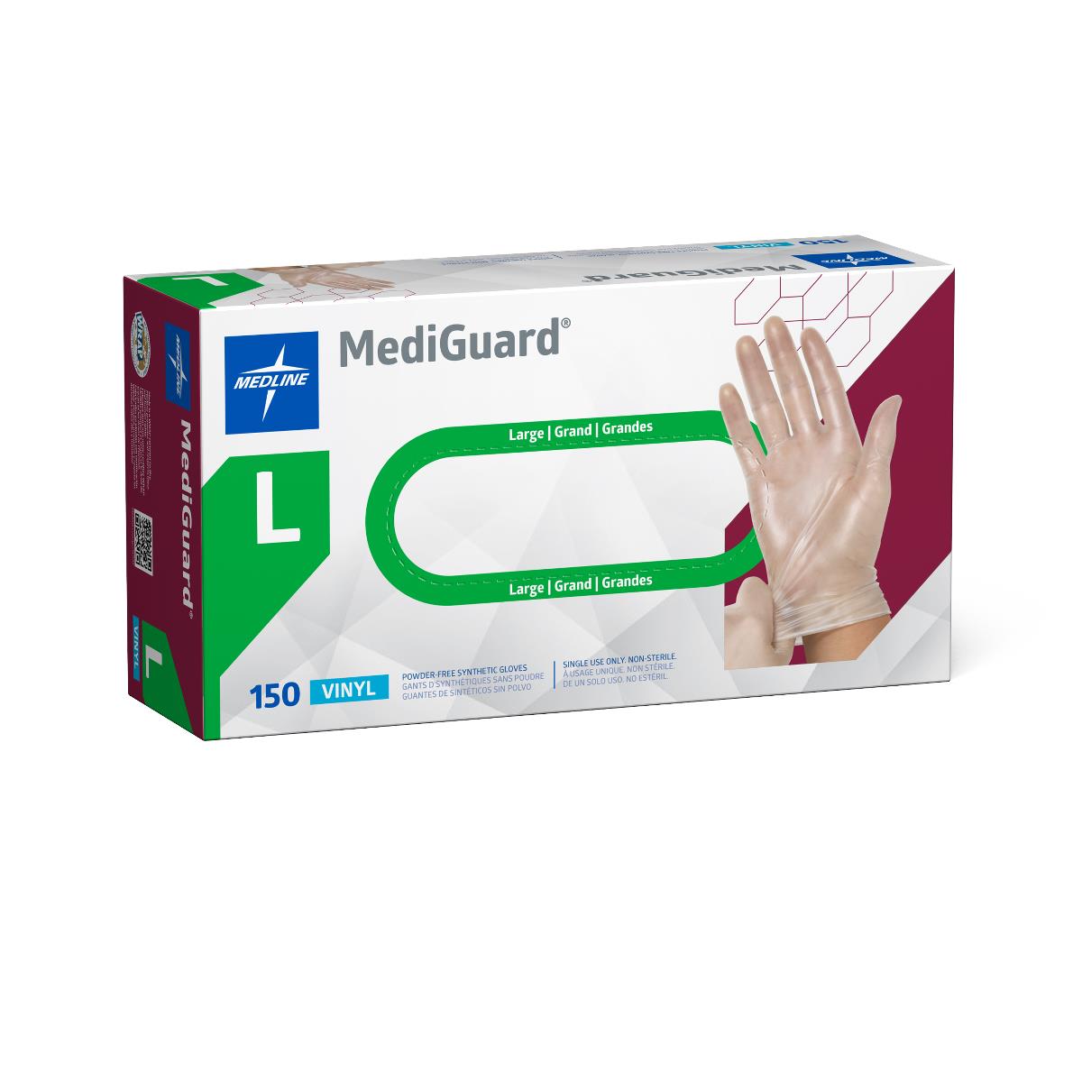 MediGuard Vinyl Synthetic Exam Gloves