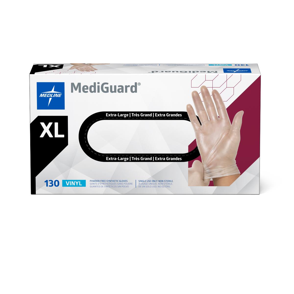 MediGuard Vinyl Synthetic Exam Gloves