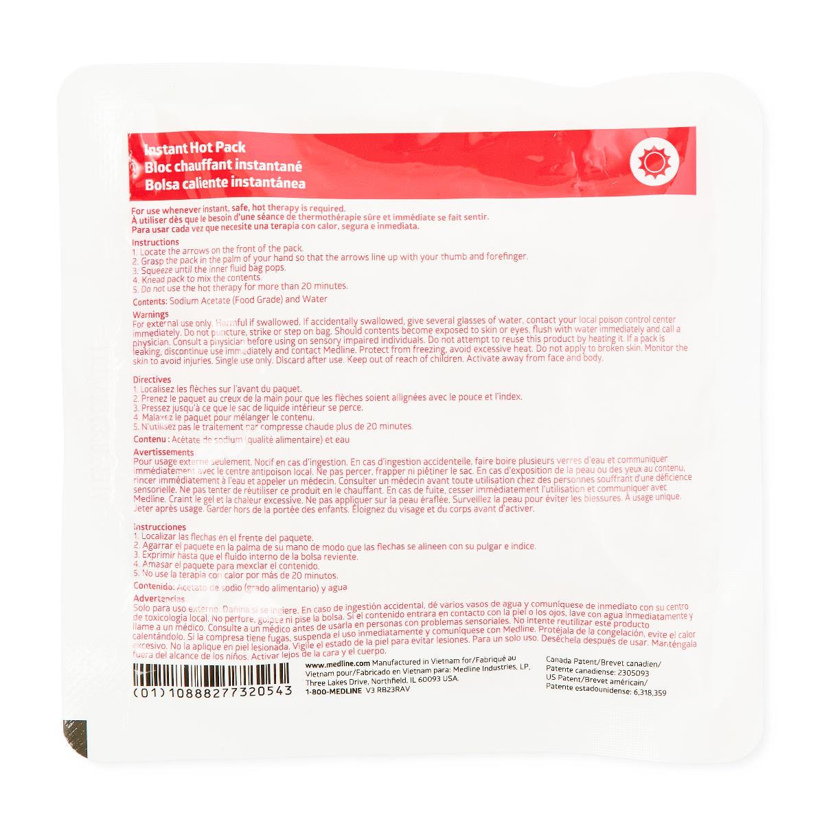 Medline Instant Hot Packs