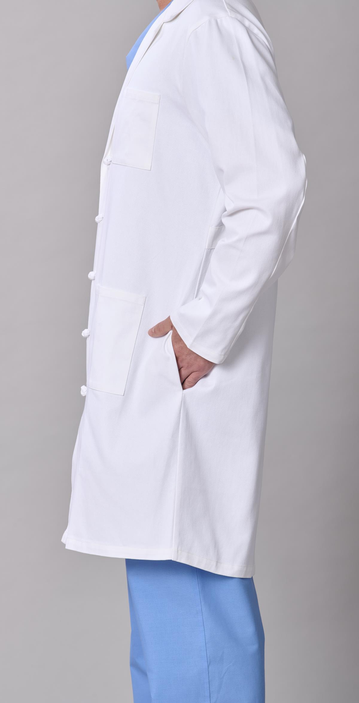 Medline Refine Men's 4-Pocket Full-Length Lab Coats