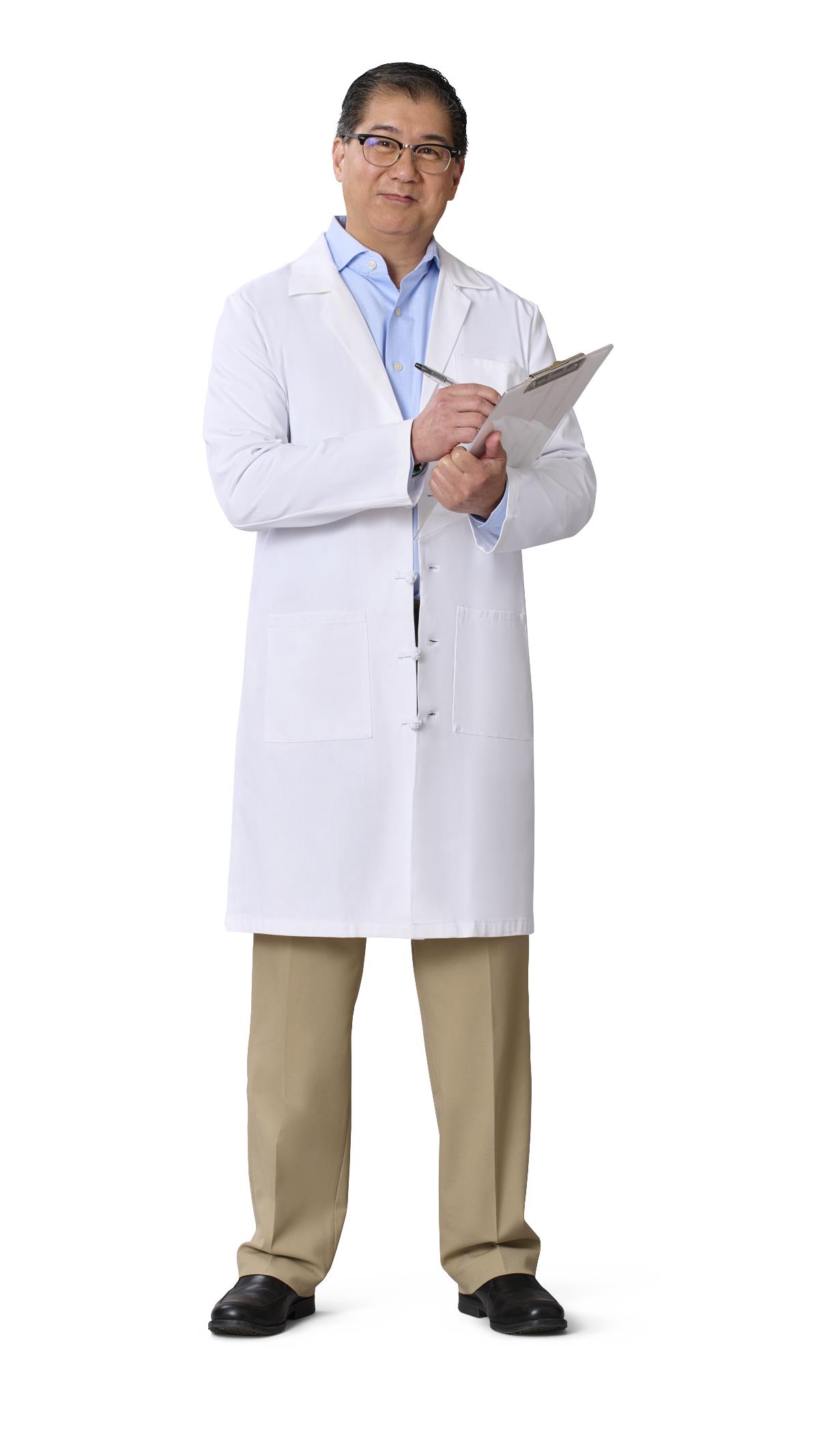 Medline Refine Men's 4-Pocket Full-Length Lab Coats