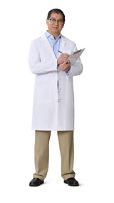 Medline Refine Men's 4-Pocket Full-Length Lab Coats