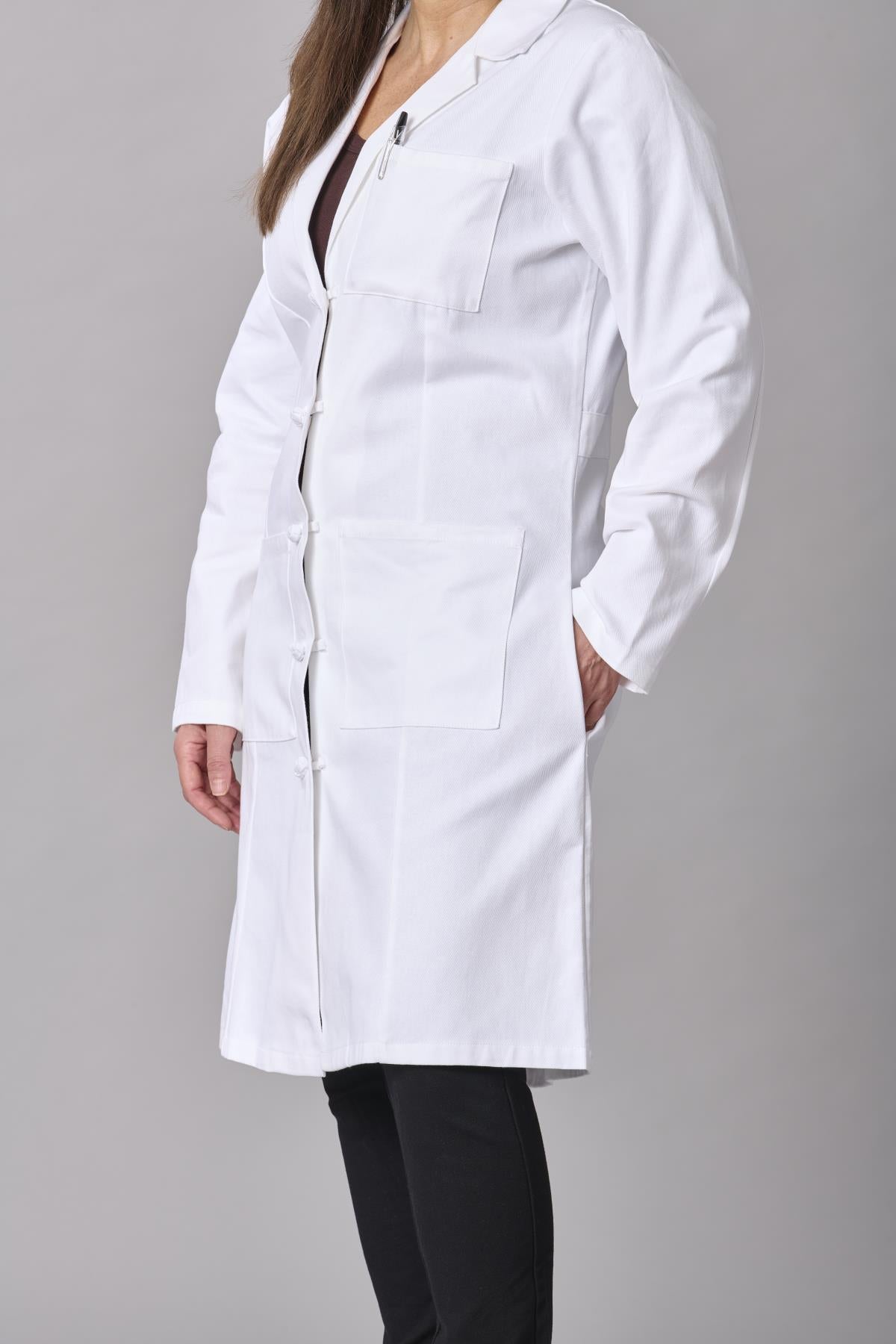Medline Refine Women's 4-Pocket Full-Length Lab Coats
