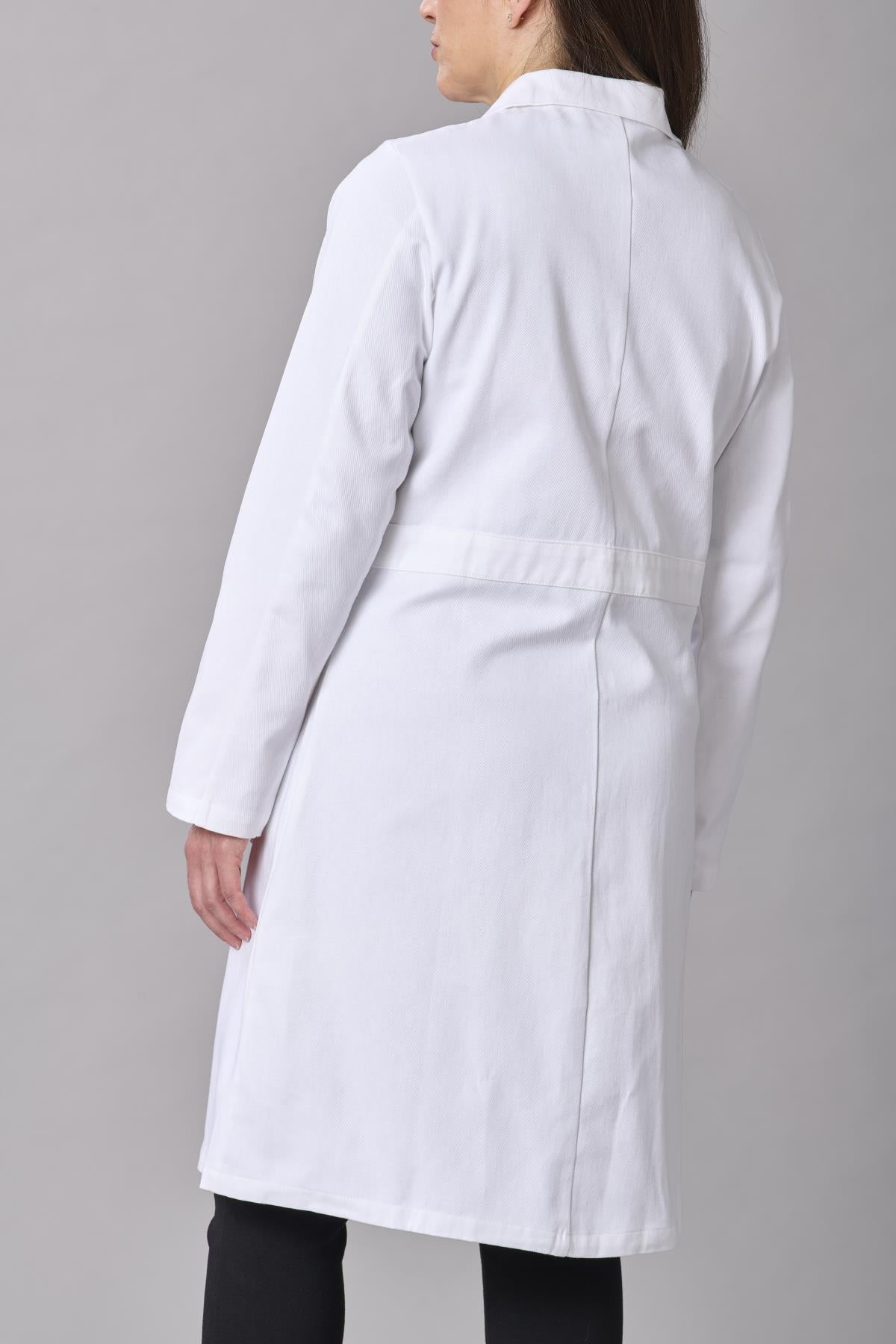 Medline Refine Women's 4-Pocket Full-Length Lab Coats
