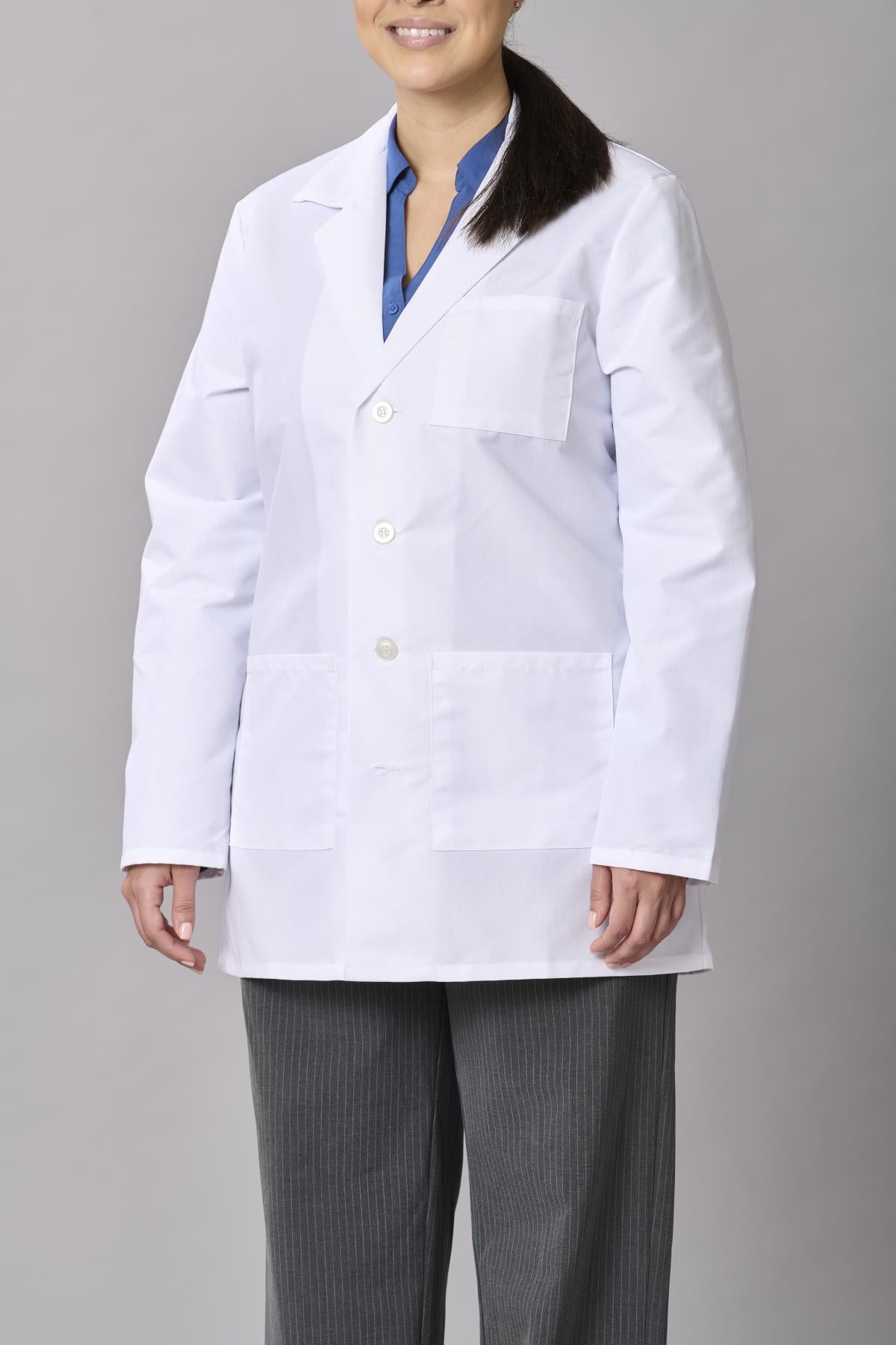Medline Propel Unisex 4-Pocket Consultation-Length Lab Coats