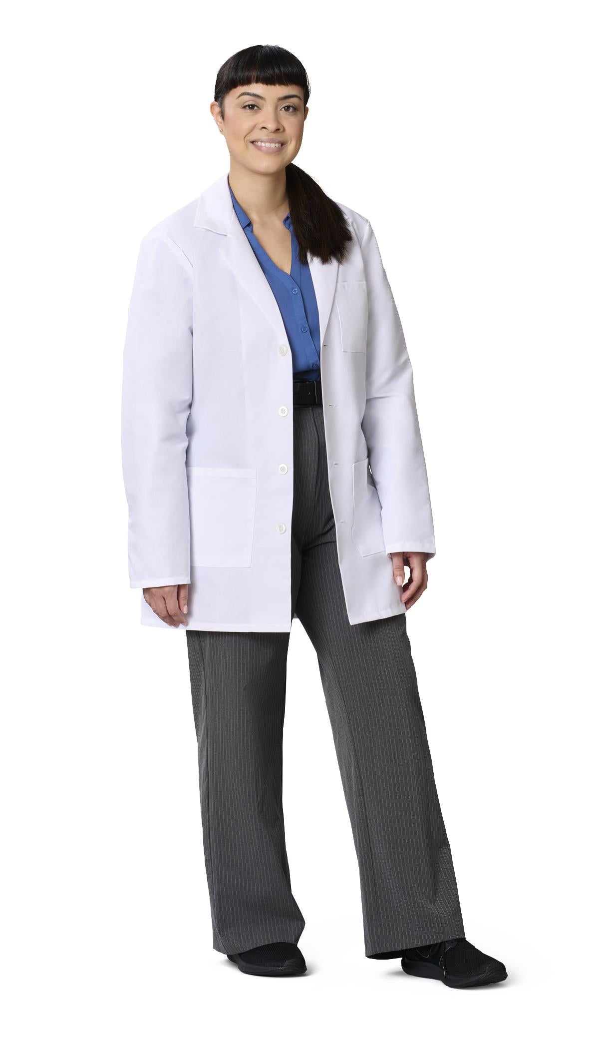 Medline Propel Unisex 4-Pocket Consultation-Length Lab Coats