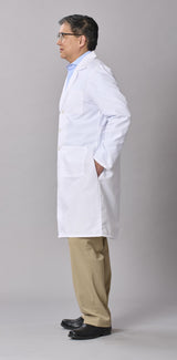 Medline Propel Men's 4-Pocket Full-Length Lab Coats