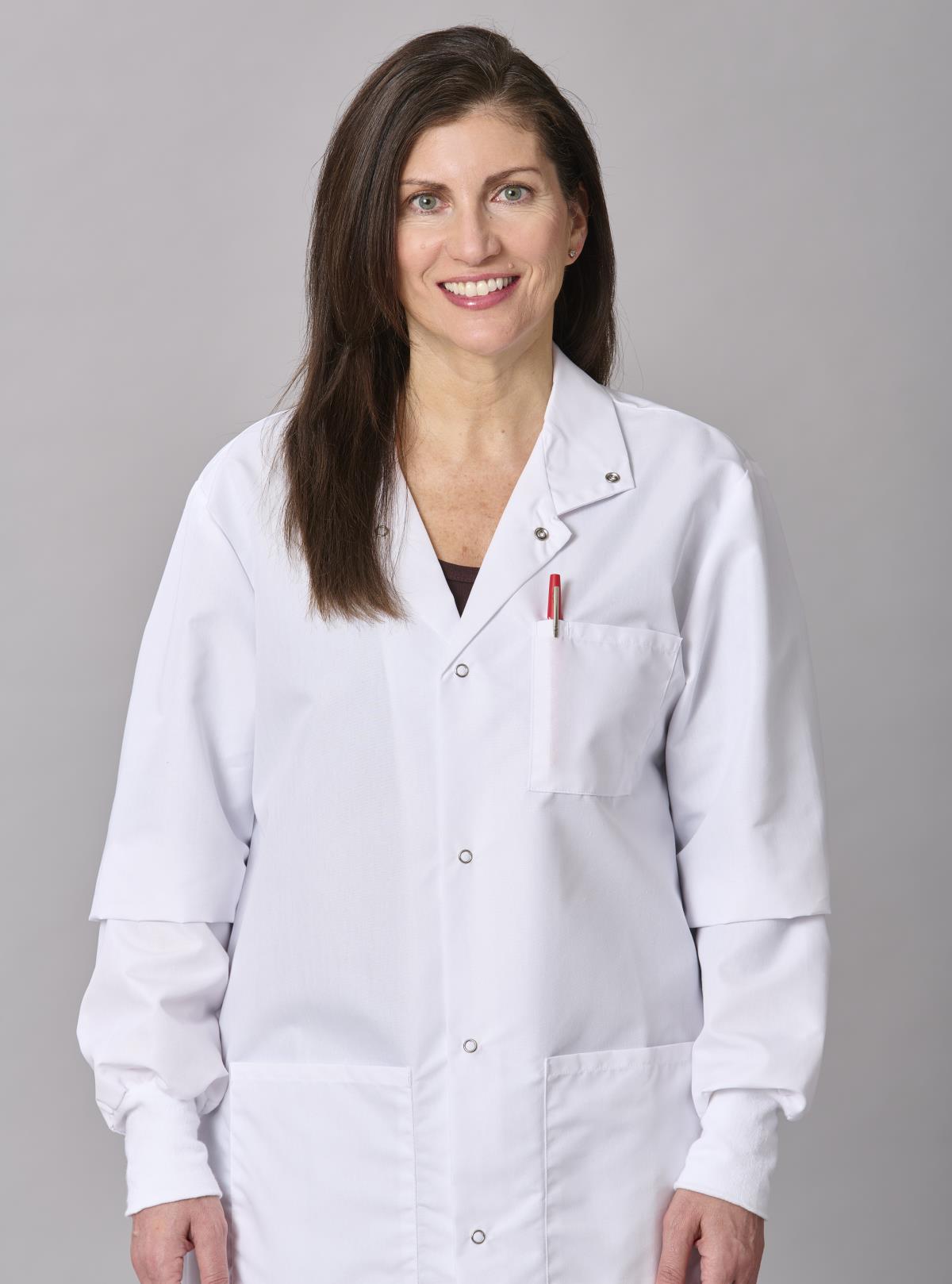 Medline Propel Unisex 4-Pocket Full-Length Lab Coat with Knit Cuffs