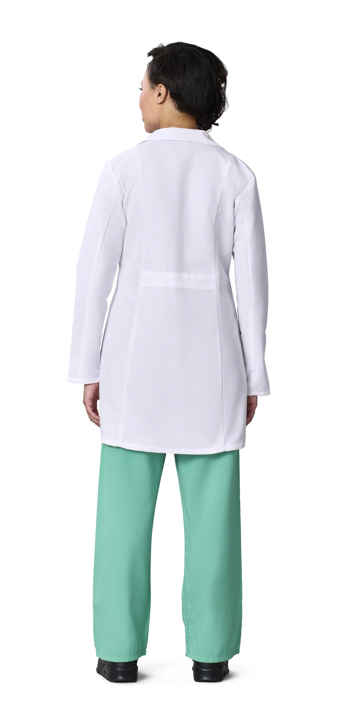 Medline Propel Women's 4-Pocket Staff-Length Lab Coats