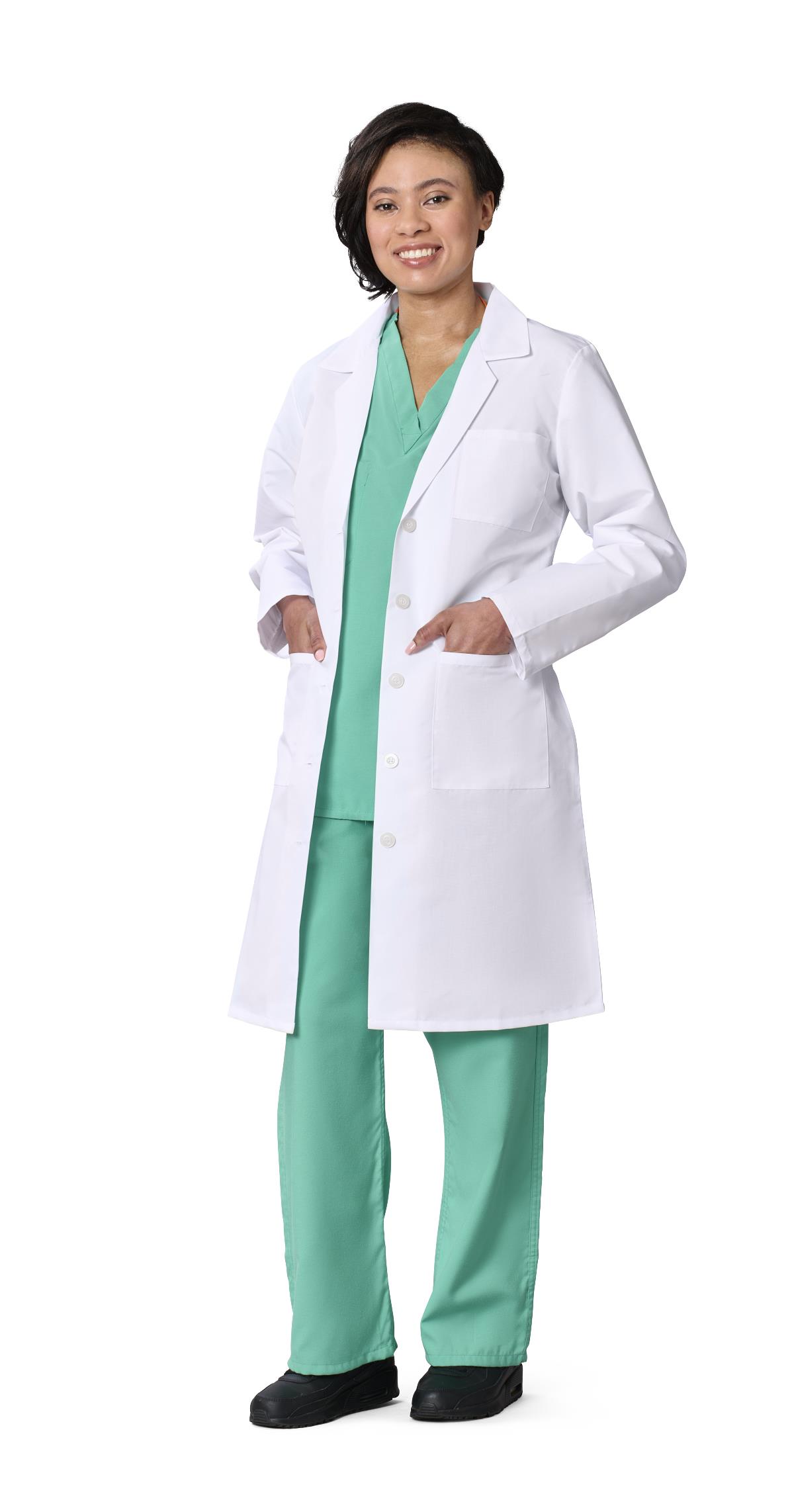 Medline Propel Women's 4-Pocket Full-Length Lab Coats