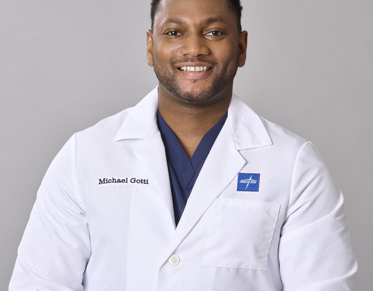 Medline Propel Men's 4-Pocket Full-Length Lab Coats