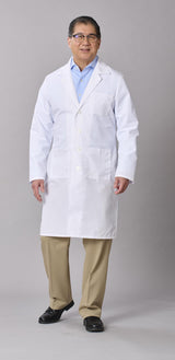 Medline Propel Men's 4-Pocket Full-Length Lab Coats