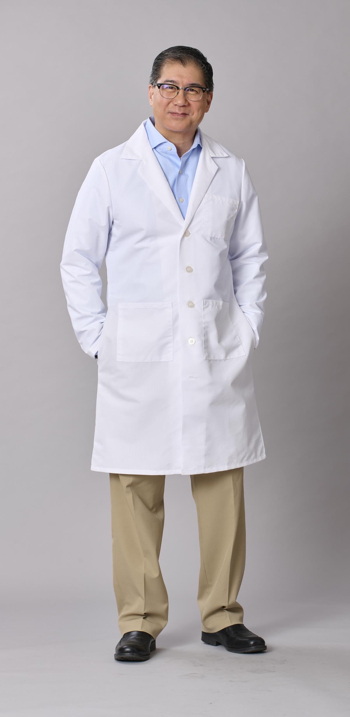 Medline Propel Men's 4-Pocket Full-Length Lab Coats