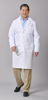 Medline Propel Men's 4-Pocket Full-Length Lab Coats
