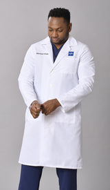 Medline Propel Men's 4-Pocket Full-Length Lab Coats