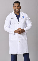 Medline Propel Men's 4-Pocket Full-Length Lab Coats