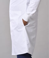 Medline Propel Unisex 4-Pocket Full-Length Lab Coat with Knit Cuffs