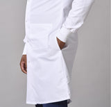 Medline Propel Unisex 4-Pocket Full-Length Lab Coat with Knit Cuffs