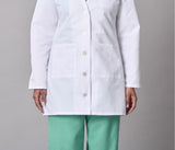 Medline Propel Women's 4-Pocket Staff-Length Lab Coats