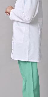 Medline Propel Women's 4-Pocket Staff-Length Lab Coats