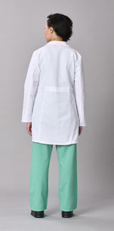 Medline Propel Women's 4-Pocket Staff-Length Lab Coats