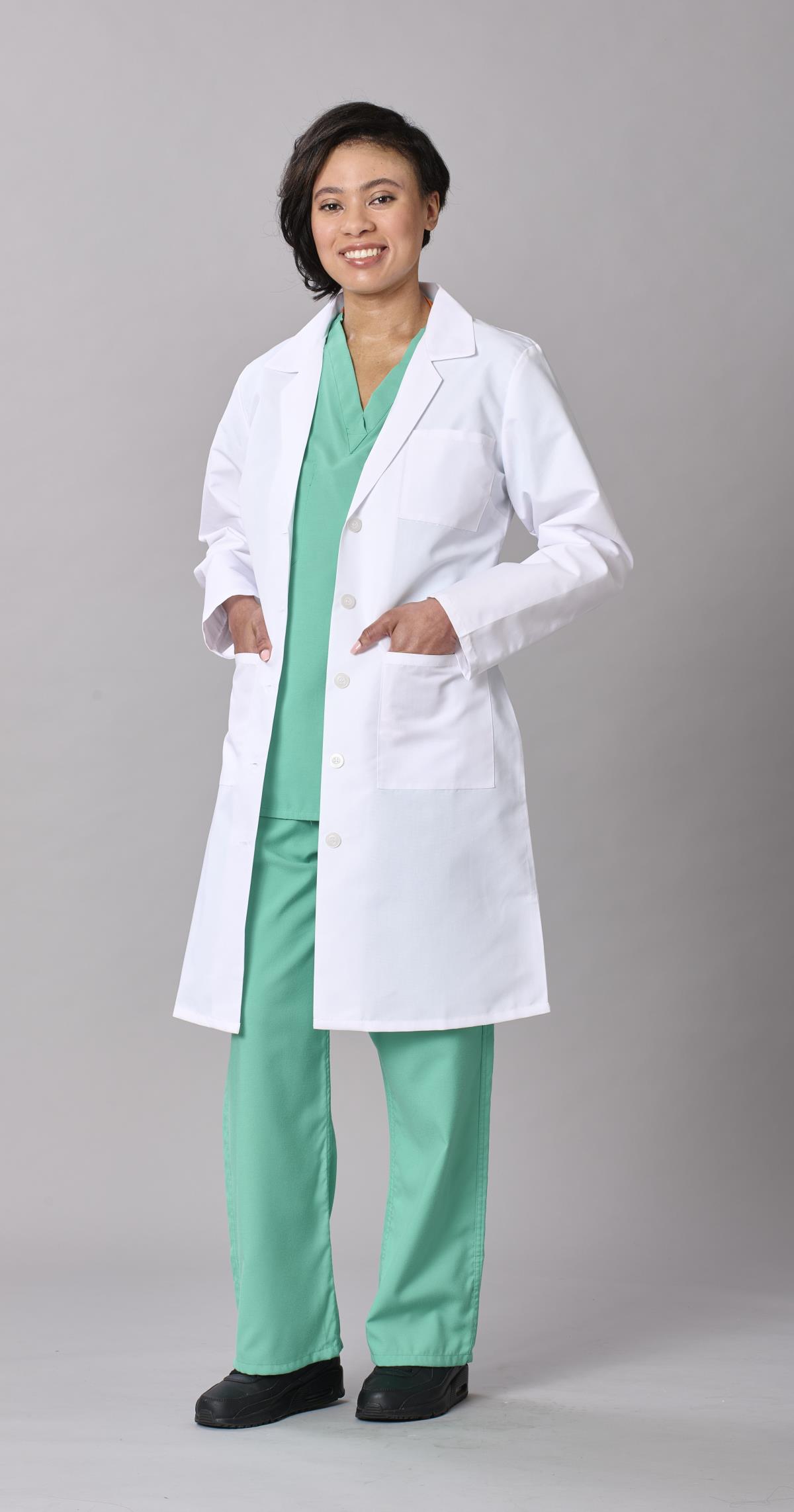 Medline Propel Women's 4-Pocket Full-Length Lab Coats