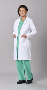 Medline Propel Women's 4-Pocket Full-Length Lab Coats