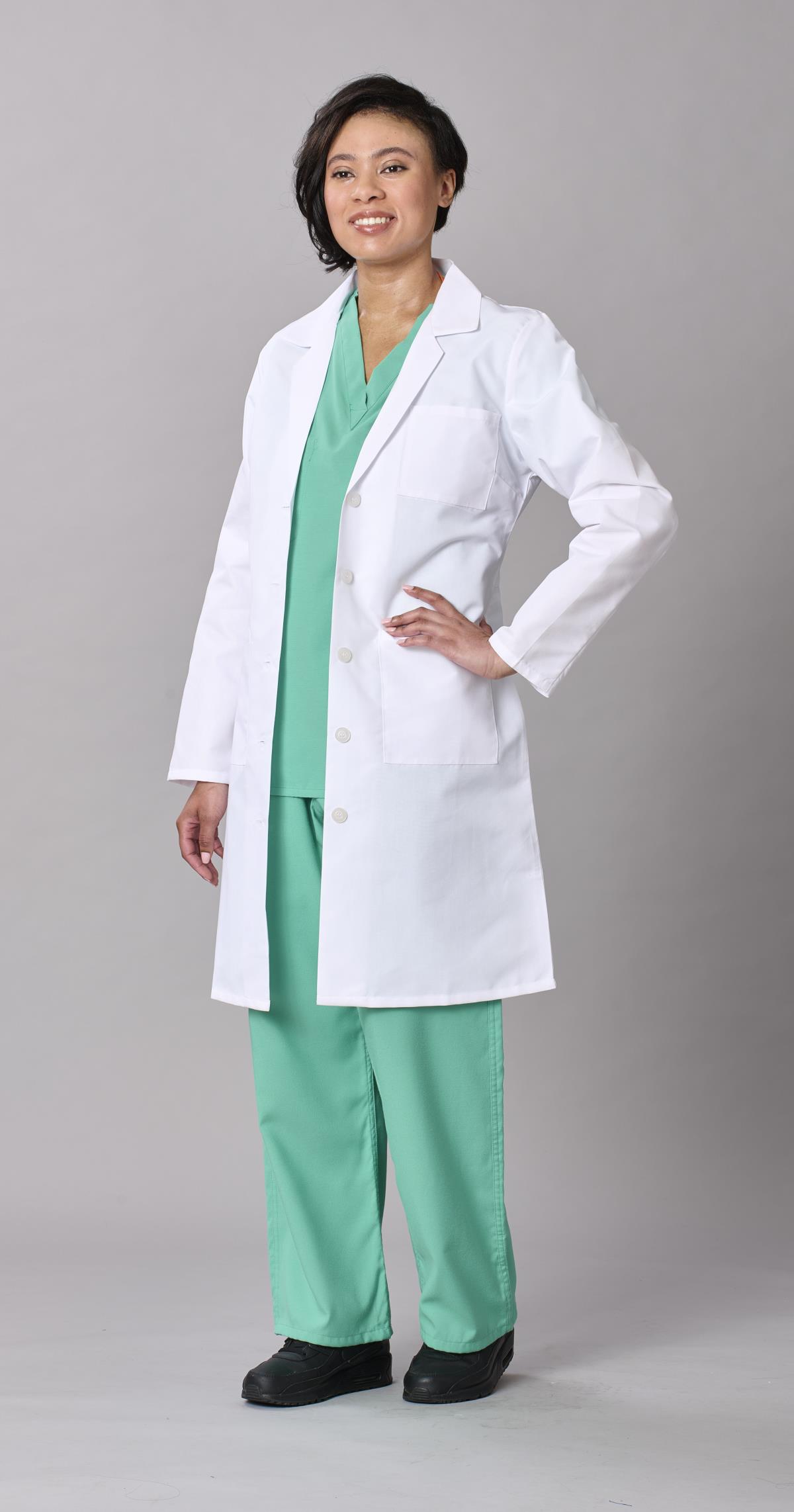 Medline Propel Women's 4-Pocket Full-Length Lab Coats