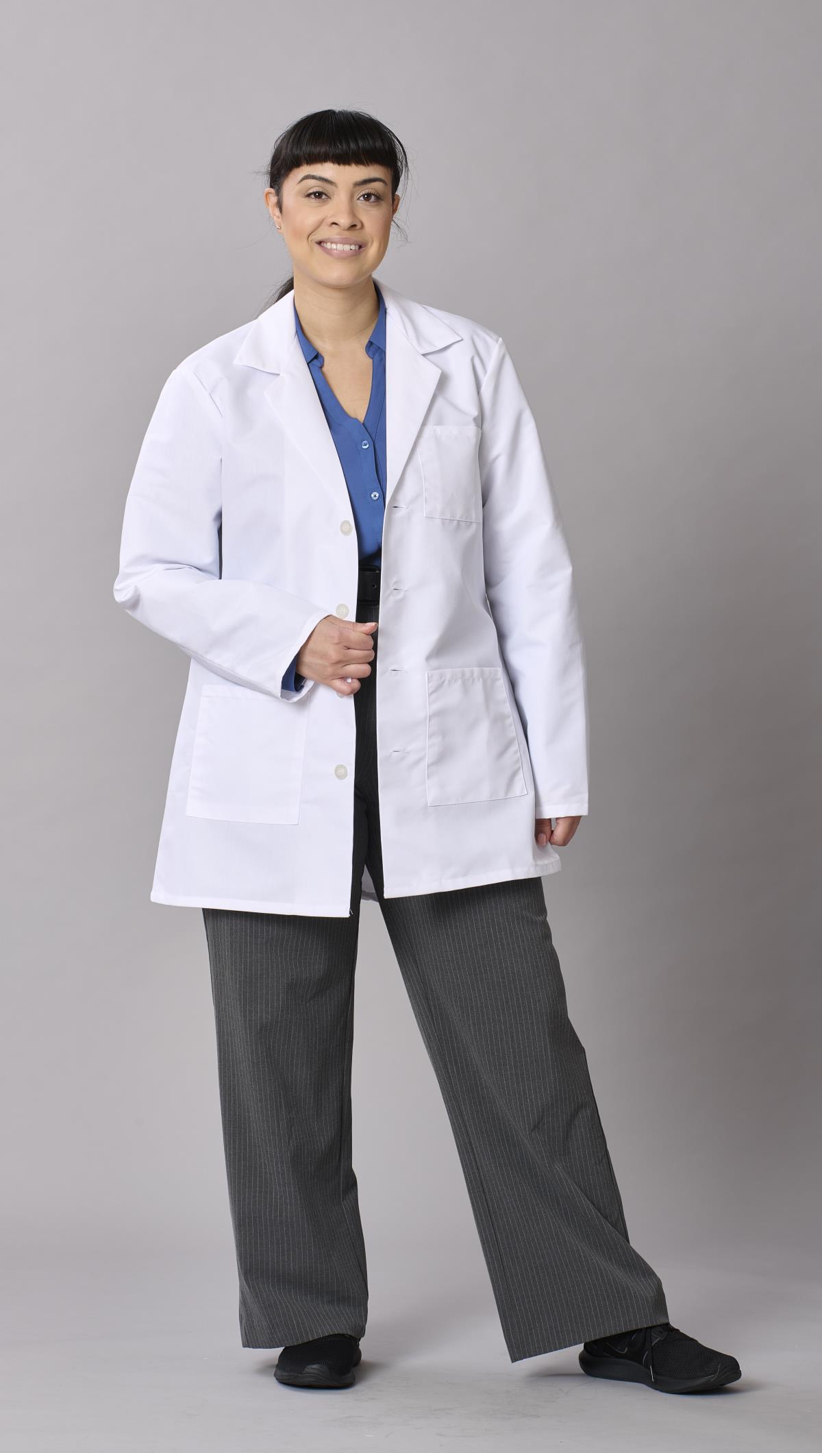 Medline Propel Unisex 4-Pocket Consultation-Length Lab Coats