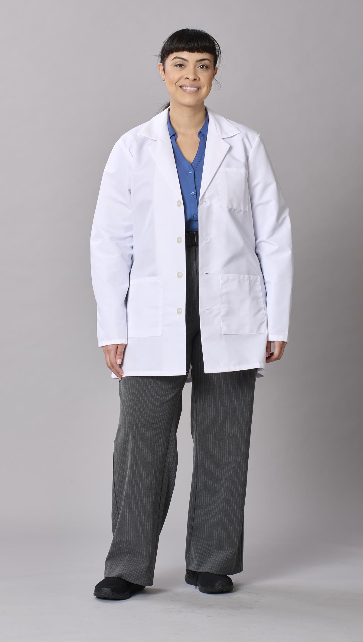Medline Propel Unisex 4-Pocket Consultation-Length Lab Coats