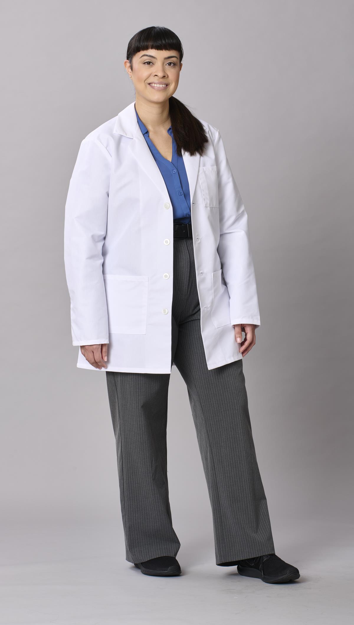 Medline Propel Unisex 4-Pocket Consultation-Length Lab Coats