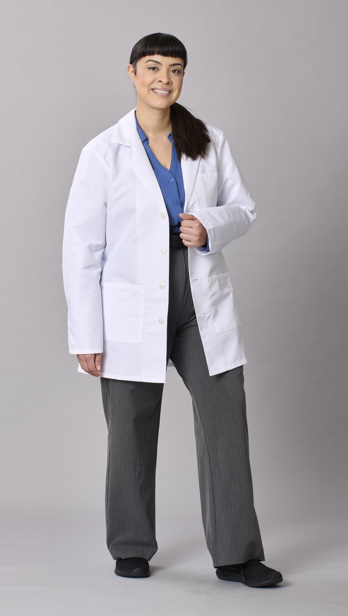 Medline Propel Unisex 4-Pocket Consultation-Length Lab Coats