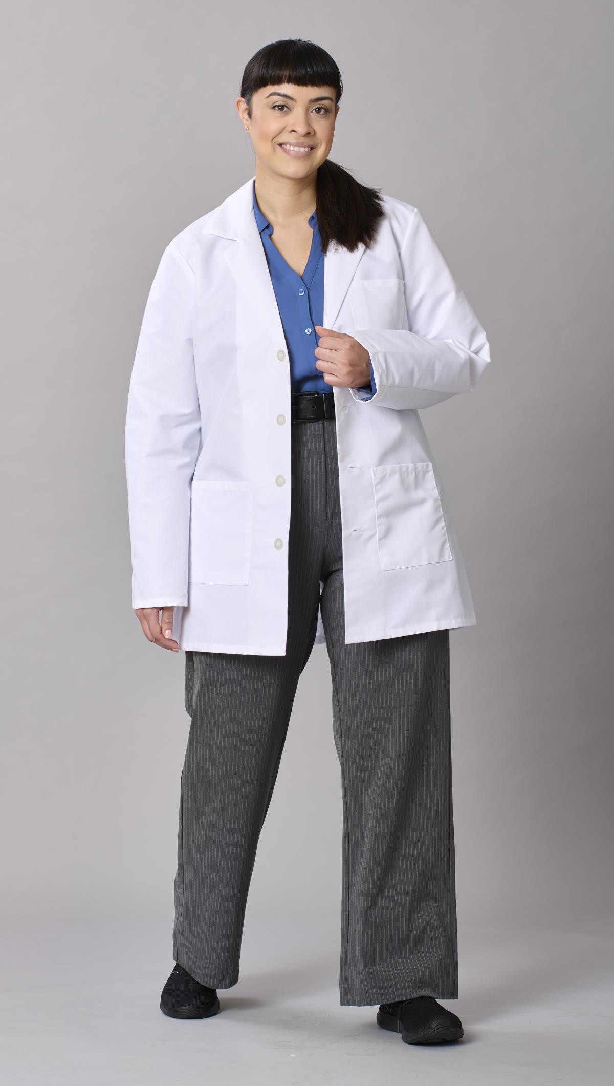 Medline Propel Unisex 4-Pocket Consultation-Length Lab Coats