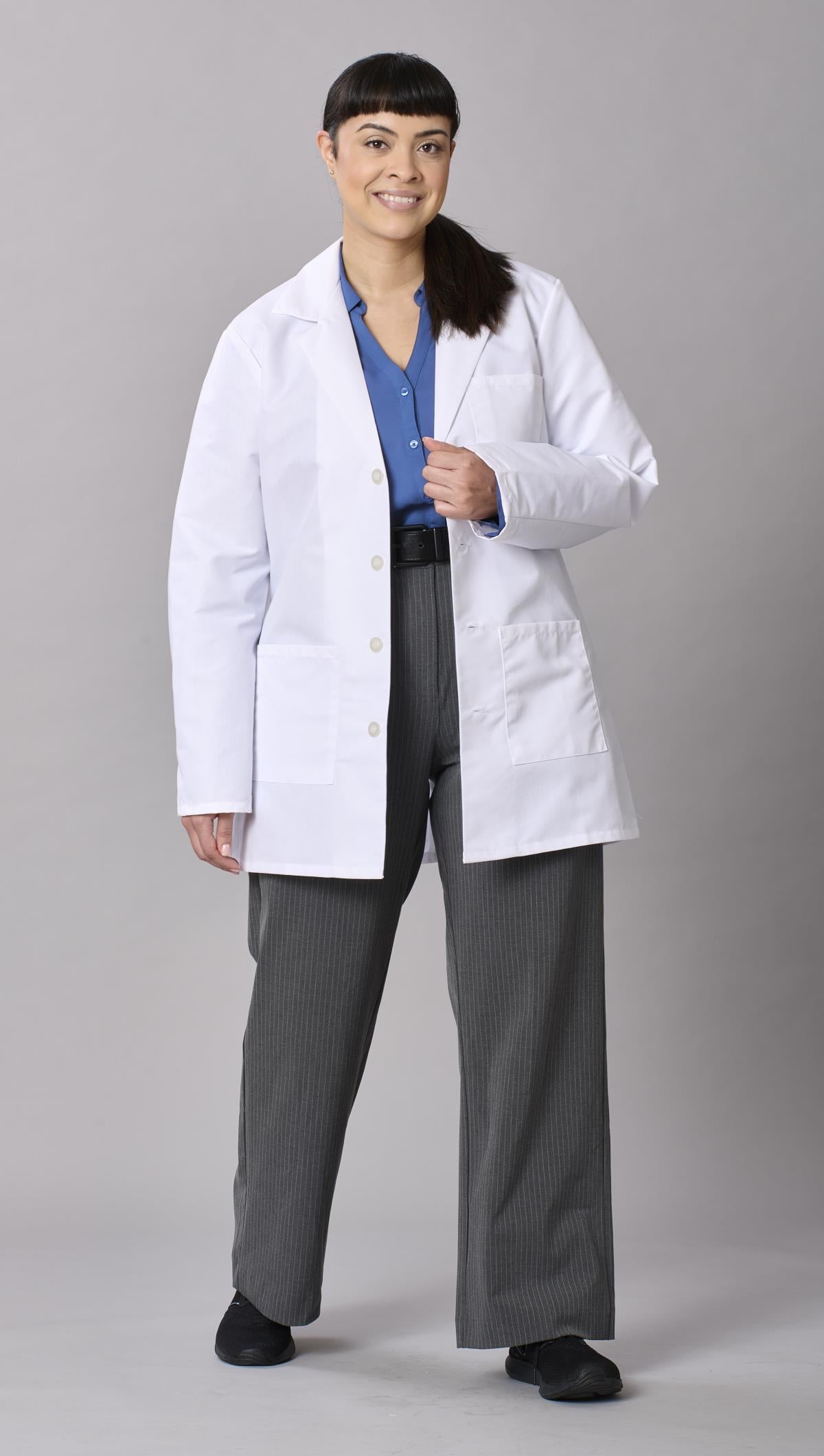 Medline Propel Unisex 4-Pocket Consultation-Length Lab Coats